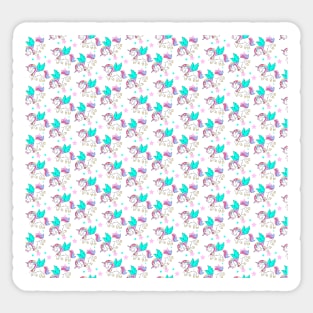 Cute Unicorn Pattern Sticker